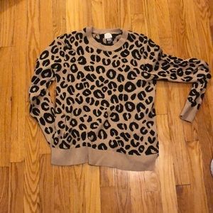 Leopard print sweater